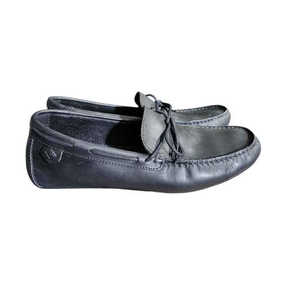 Sperry Top Sider Wave Driver 1-Eye Loafer Mocassin Black Leather Mens Size 11 - Picture 4 of 10